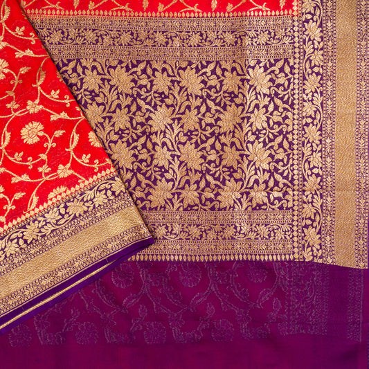 UP000039 - Banarasi Pure Silk Georgette Khaddi