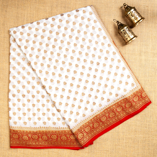 UP000026 - Banarasi Pure Silk Georgette Khaddi