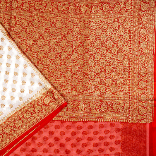 UP000026 - Banarasi Pure Silk Georgette Khaddi