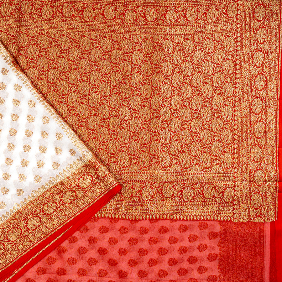 UP000026 - Banarasi Pure Silk Georgette Khaddi