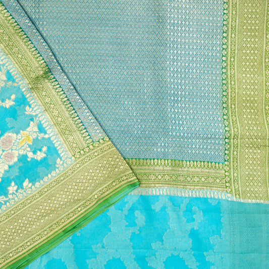 UP000040 - Banarasi Silk Georgette Khaddi Jaal