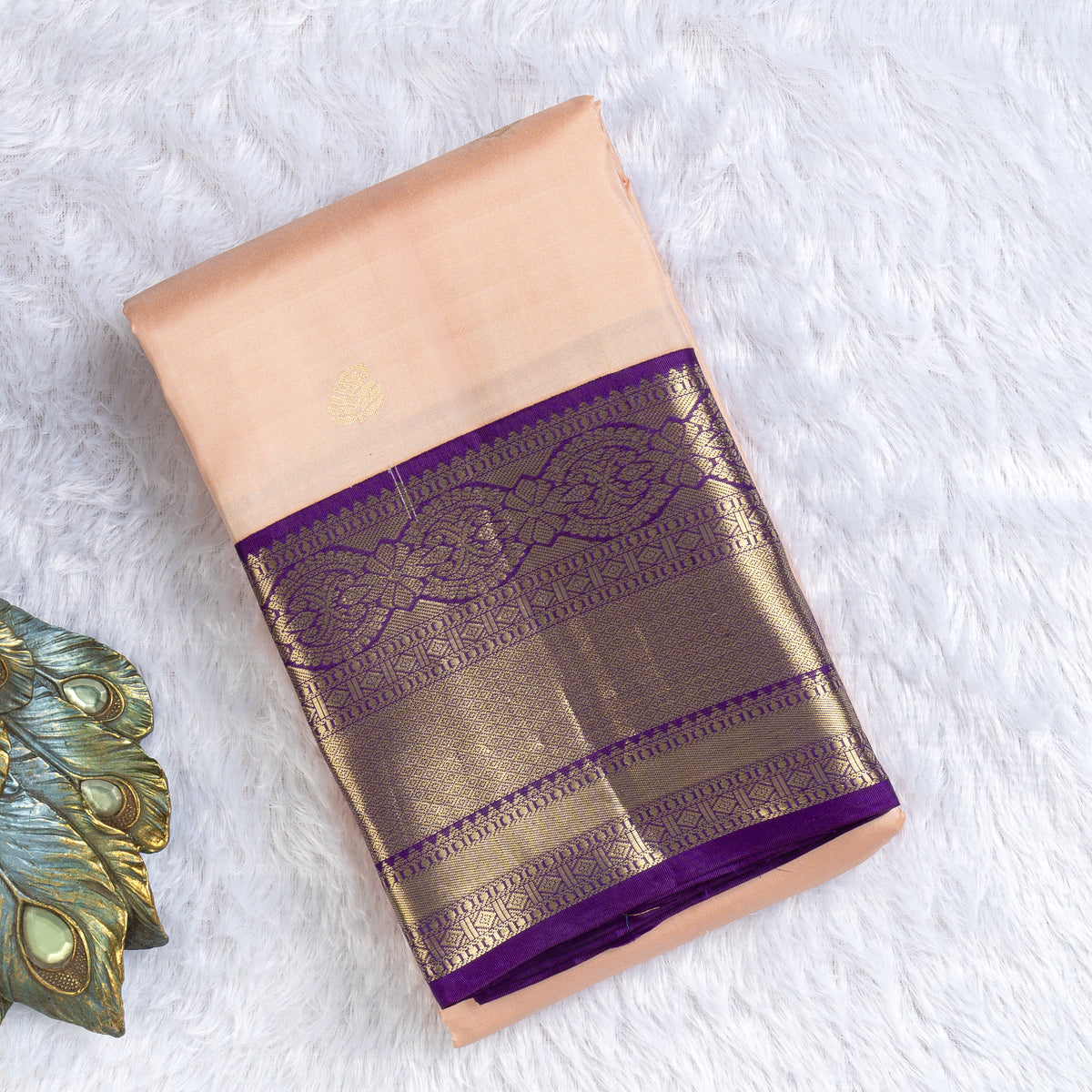 TN000021 - Pastel Pink Kanjivaram Pure Silk