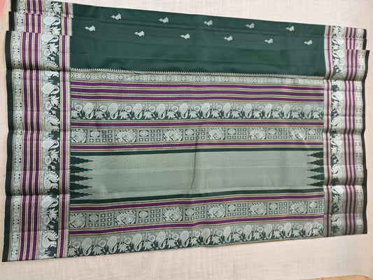 TN000023 - Bottle Green Kanjipuram Pure Silk