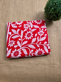 WB000004 - Pure Silk(Kantha Stitch) Red