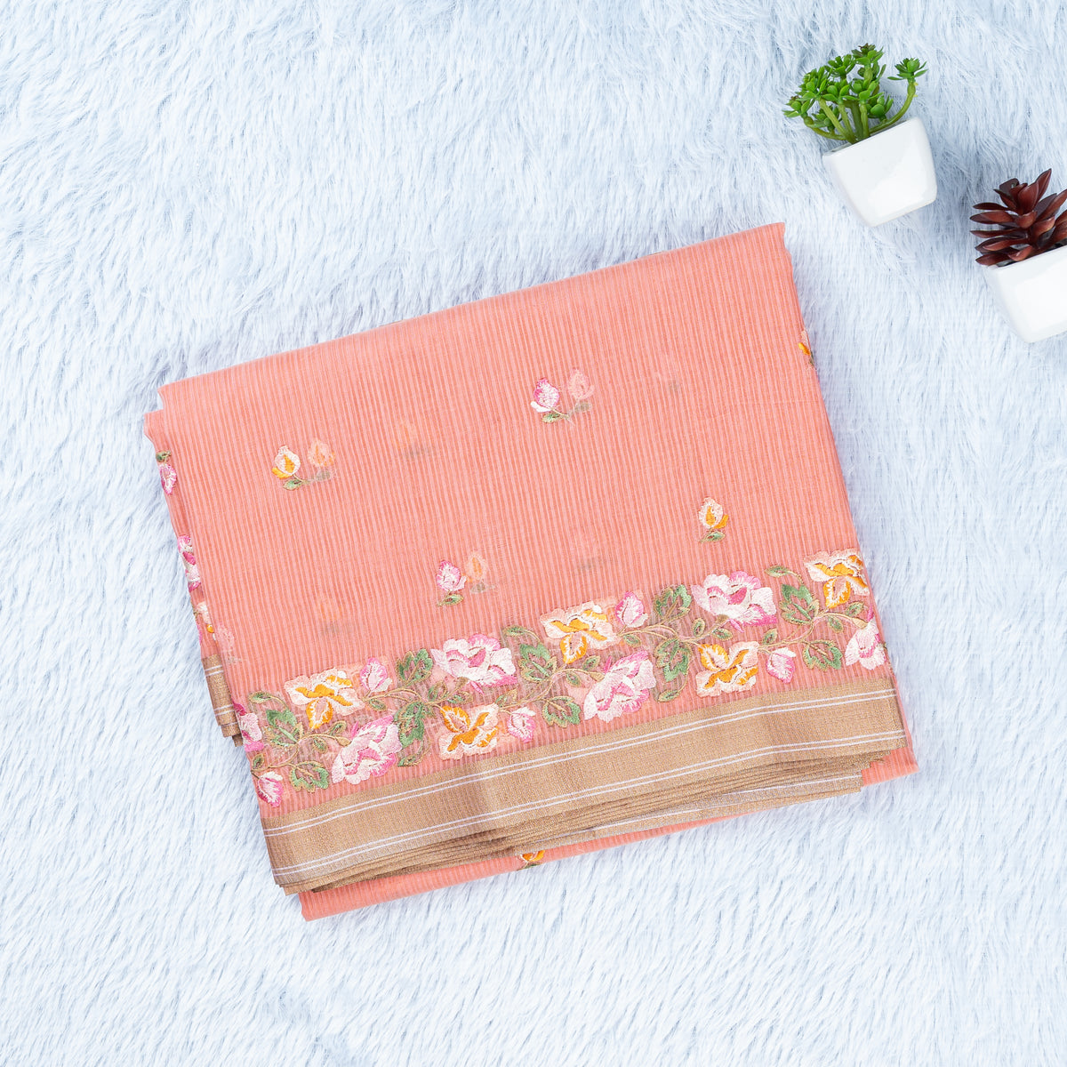 UP000042 - Fancy Kota Saree Embroidery