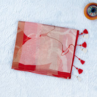 UP000047 - Banarasi Pure  Organza /Tissue with Print