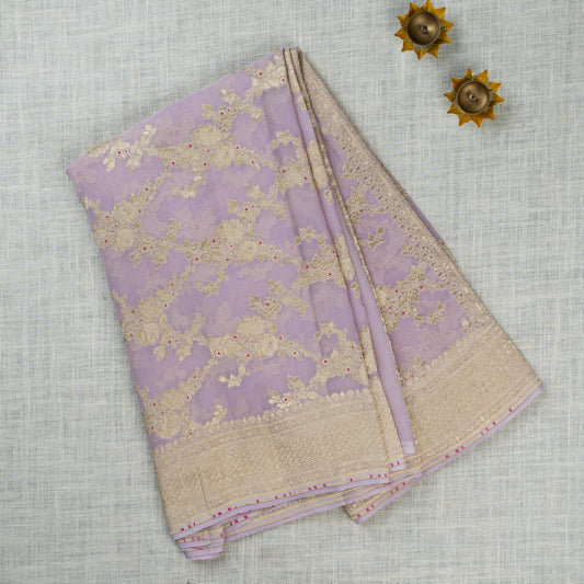 UP000058 - Banarasi Pure Silk Khaddi Georgette