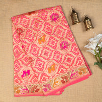UP000060- Pure Silk Khaddi Georgette Bandhini