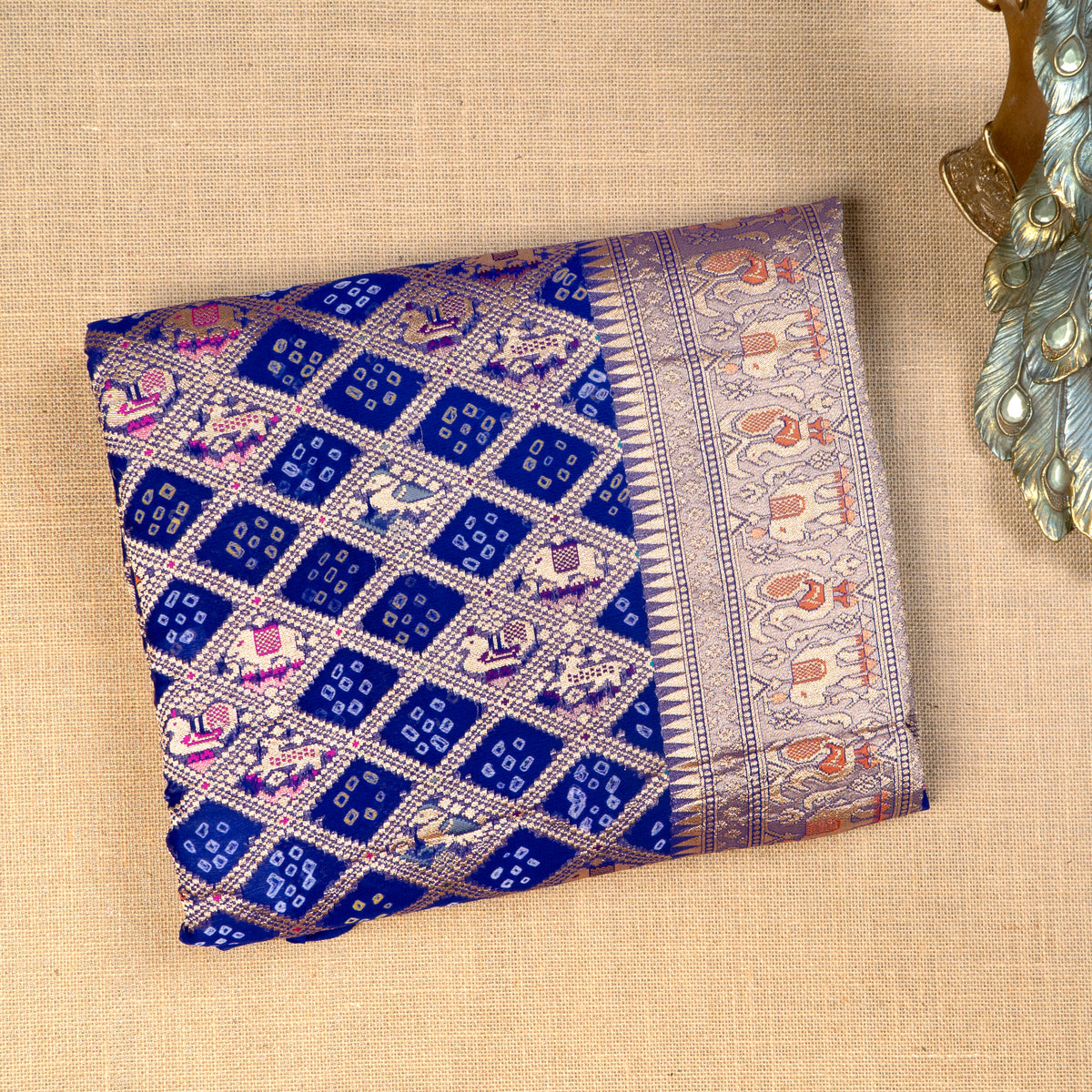 UP000061 - Pure Khaddi Georgette Khaduwa Bandhani