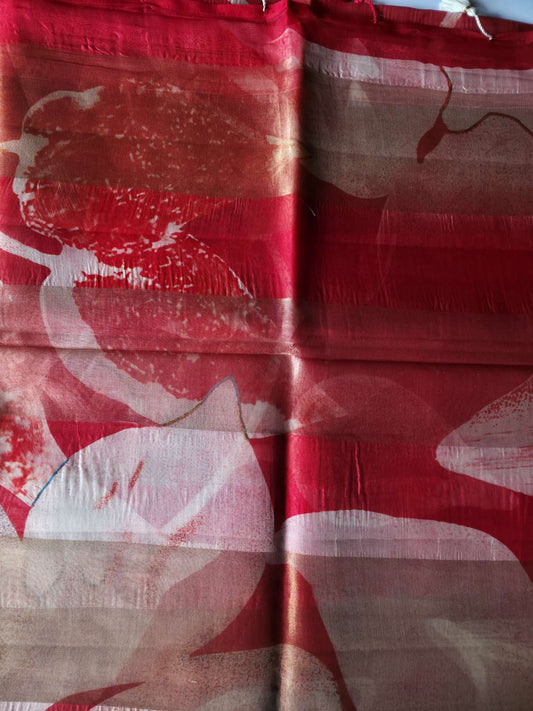 UP000047-Banarasi Pure  Organza /Tissue with Print