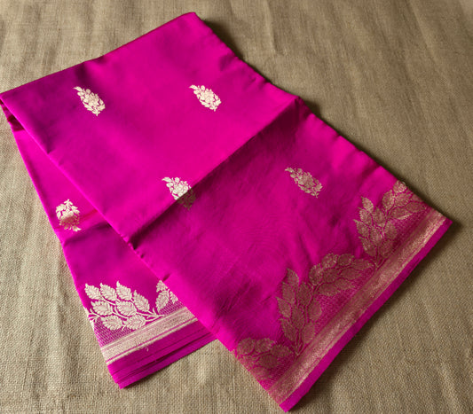 UP000190 - Pure Banarasi Mango Silk / Katan