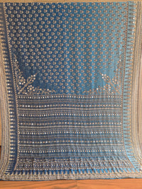 Georgette Saree with Real Mirror & Cutdana Work