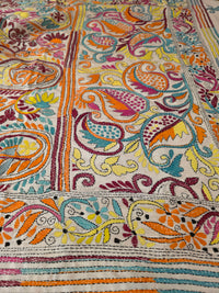 Ivory Kantha stitch