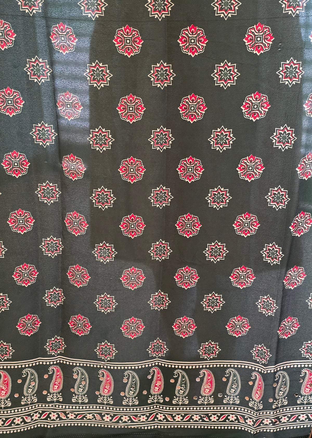 JD000478 Modal Ajrakh with mirror work