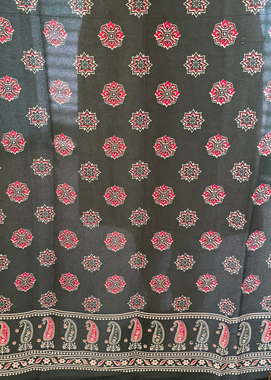 JD000478 Modal Ajrakh with mirror work