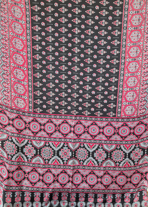 JD000467 Modal Ajrakh without mirror Black n Red