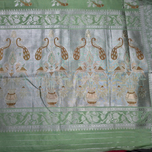 UP000133 - Banarasi Semi Tussar with Butti