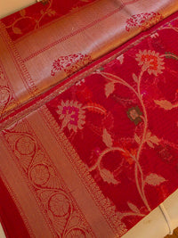 Red with Jaal weave