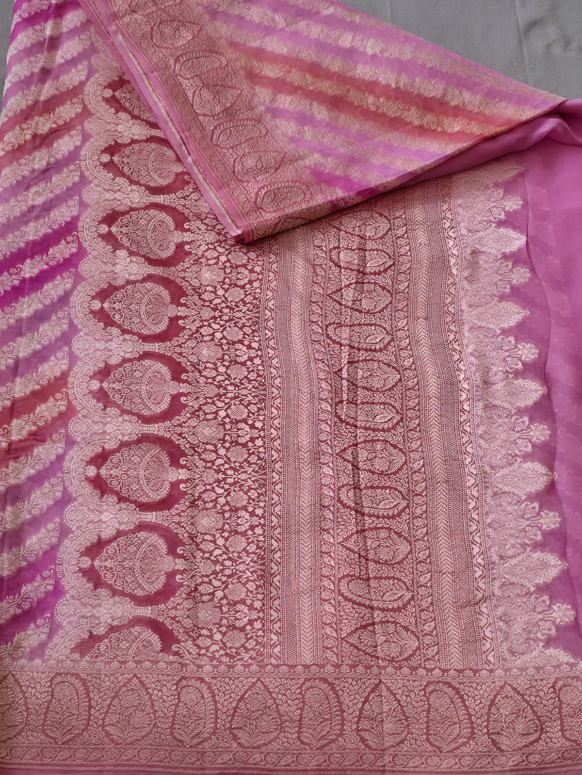 UP000056 - Banarasi Pure Khaddi Georgette Silk Saree