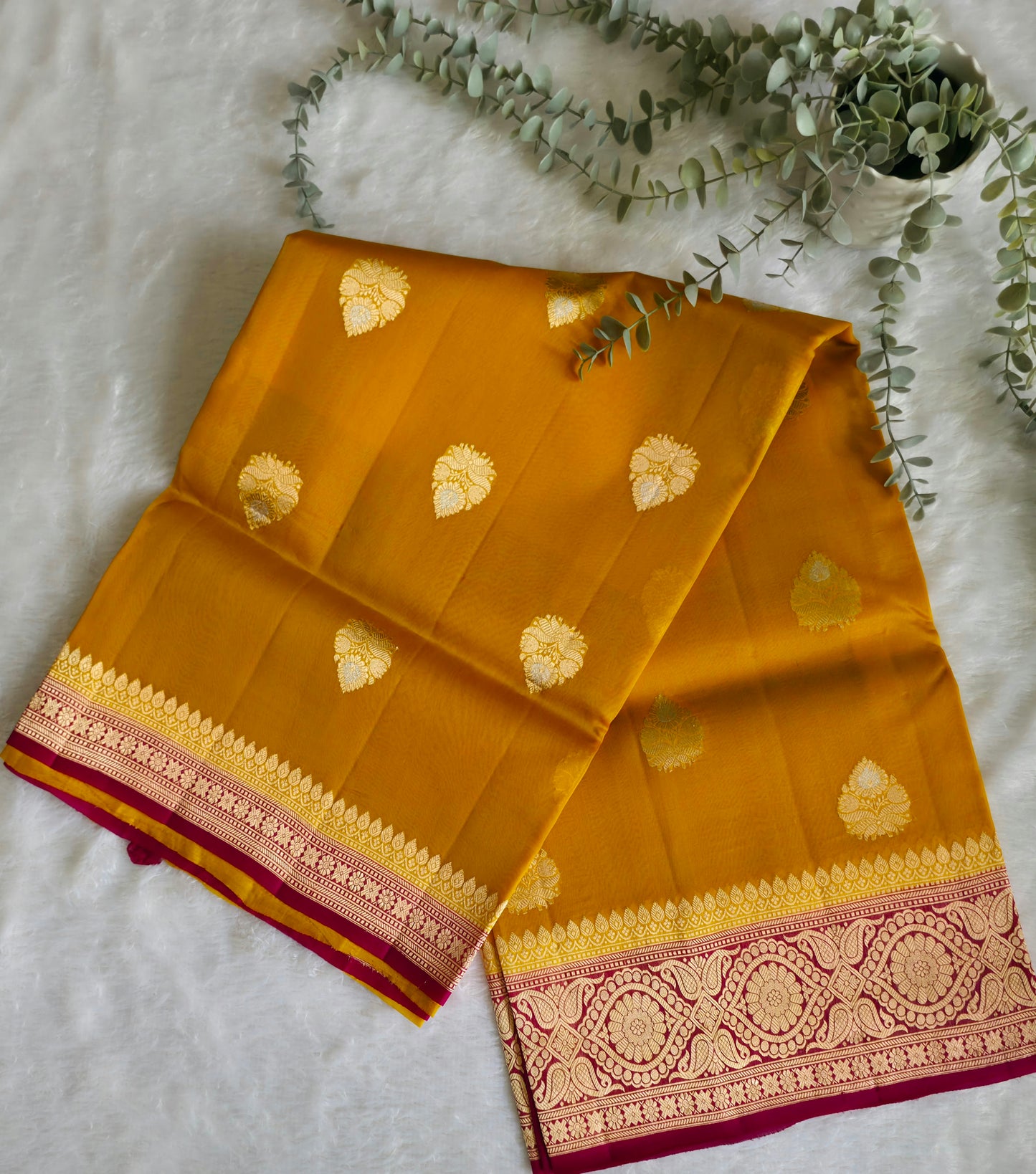 UP000034 - Banarasi Silk Organza Contrast