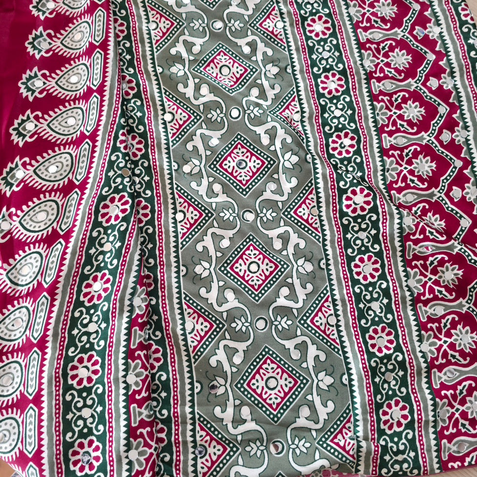 JD000121 Pure Modal Ajrakh Green
