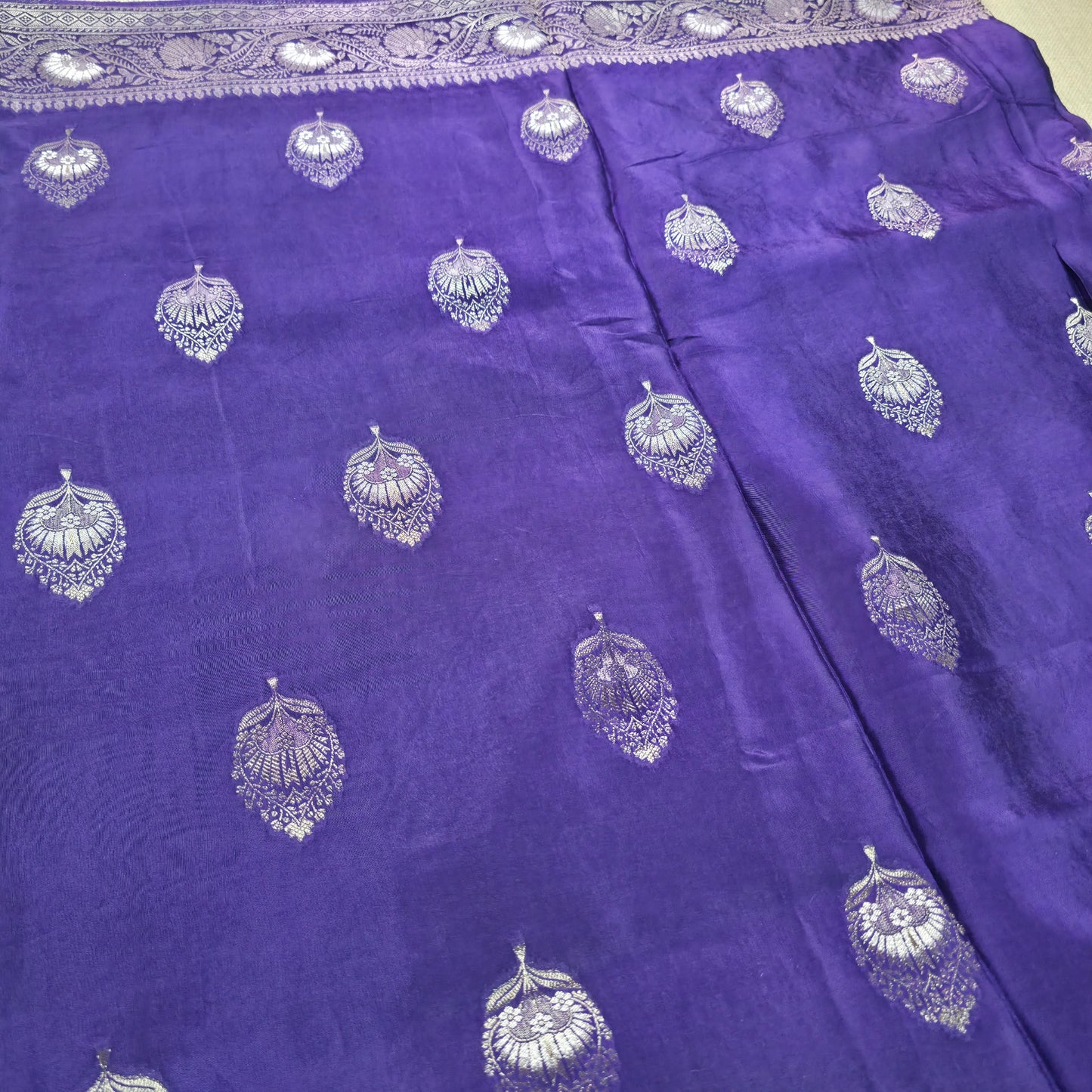 UP000157 Banarasi Semi Crepe Silk