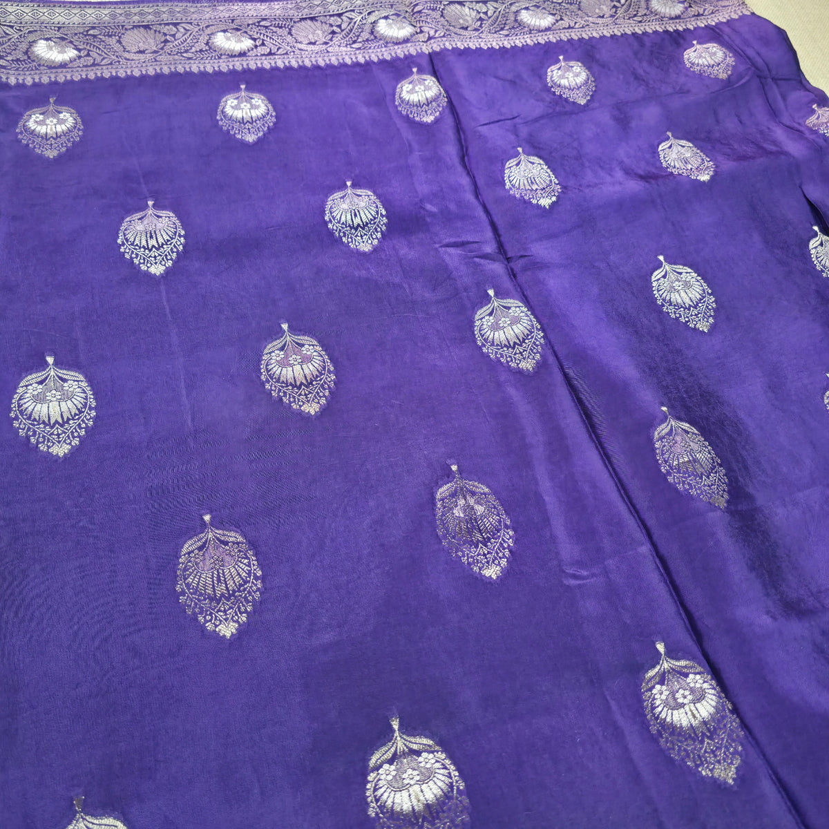 UP000157 Banarasi Semi Crepe Silk