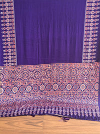 Purple Modal Ajrakh with mirror