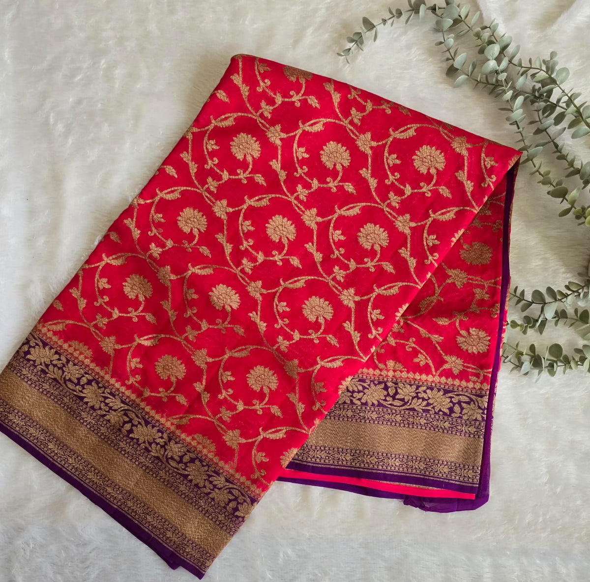 UP000039 - Banarasi Pure Silk Georgette Khaddi