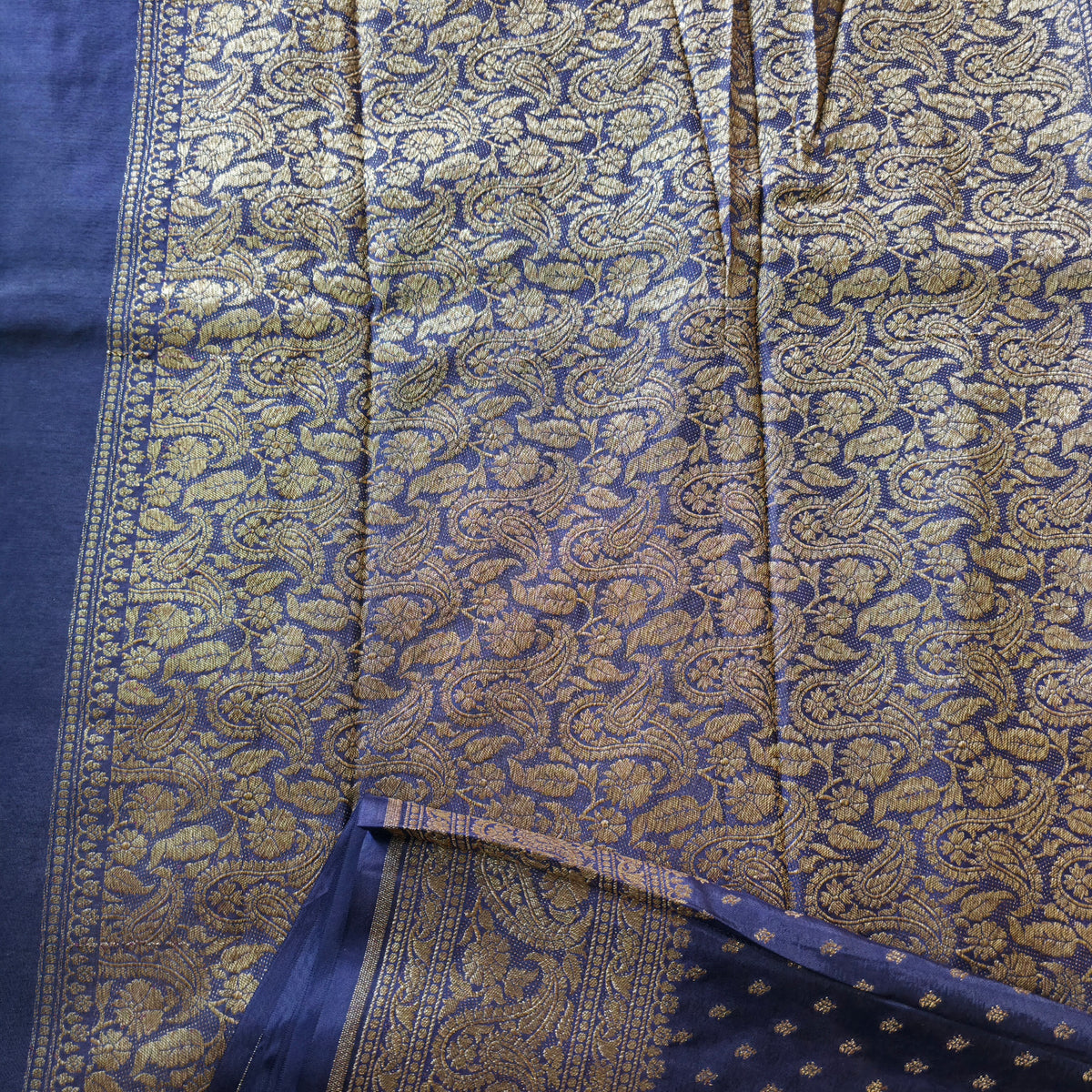GJ000009 - Banarasi Pure Handloom Khaddi Crepe Chiffon