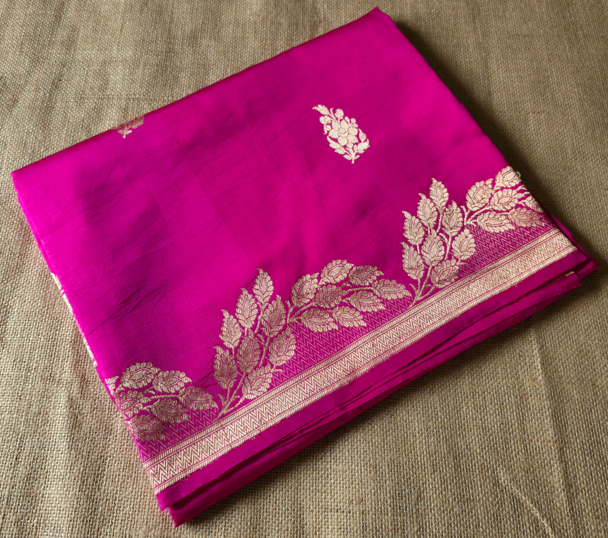 UP000190 - Pure Banarasi Mango Silk / Katan