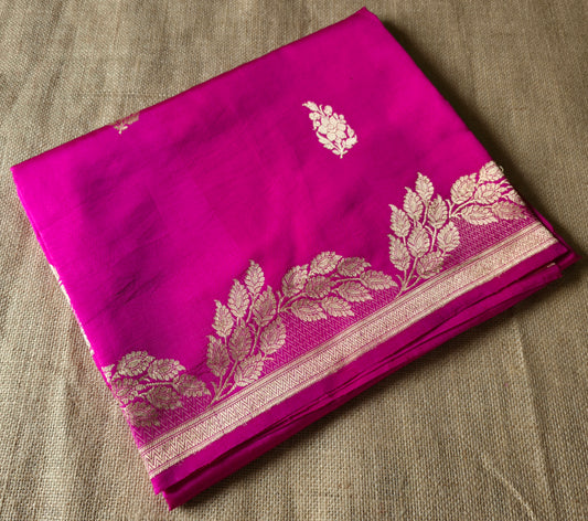 UP000190 - Pure Banarasi Mango Silk / Katan