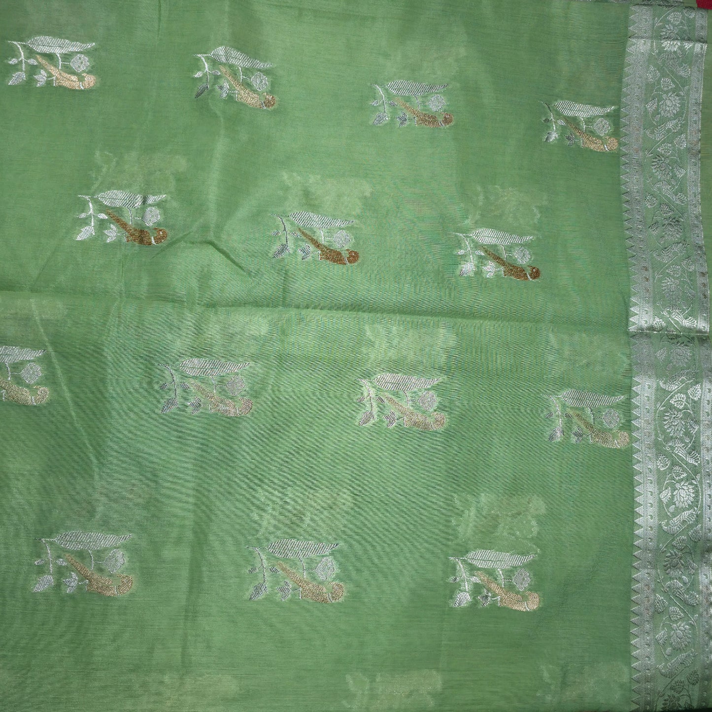 UP000133 - Banarasi Semi Tussar with Butti