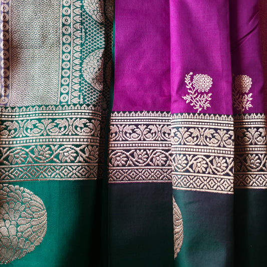 UP000217 - Pure Banarasi Katan / Satin Boder