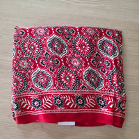 JD000129 Pure Modal Ajrakh classic Red n black vth mirror