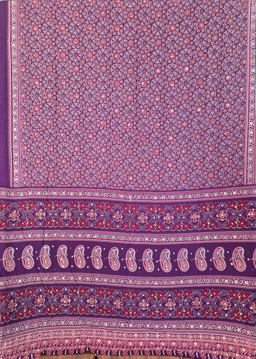 JD000486 Modal Ajrakh mirror work