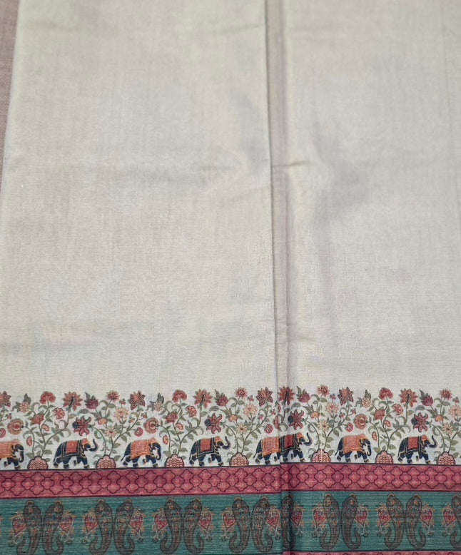 KL000112 Kerala Saree Elephant design