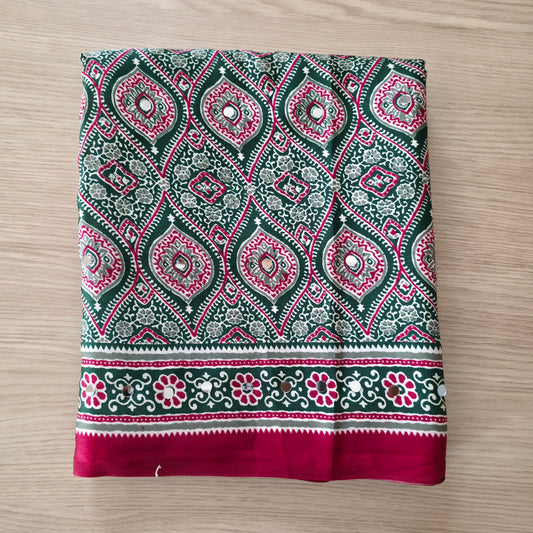 JD000121 Pure Modal Ajrakh Green
