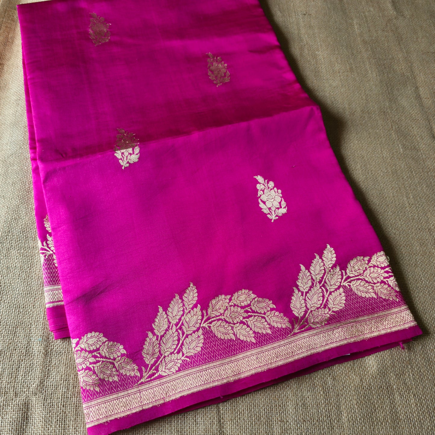 UP000190 - Pure Banarasi Mango Silk / Katan