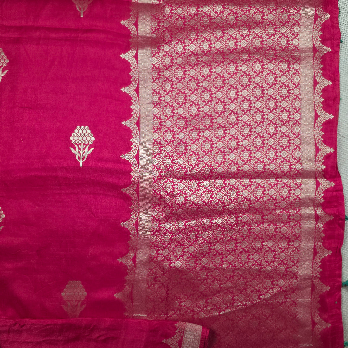 UP000134 - Banarasi Semi Silk Satin