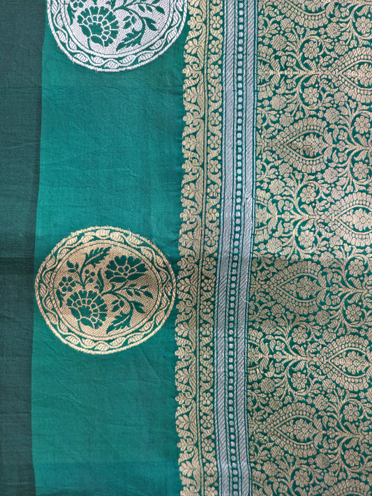 UP000002 - Pure Banarasi Silk (Raw Mango & Organza Silk)