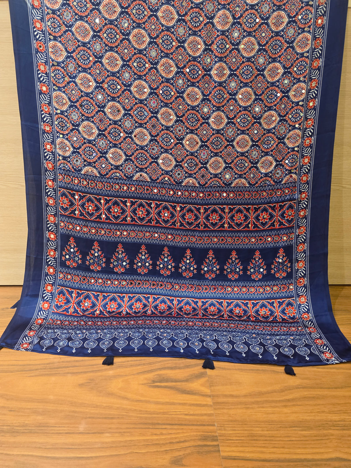 JD000324 ModalAjrakh Mirror Work Blue