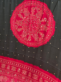 Modal Bandhini Mirror work