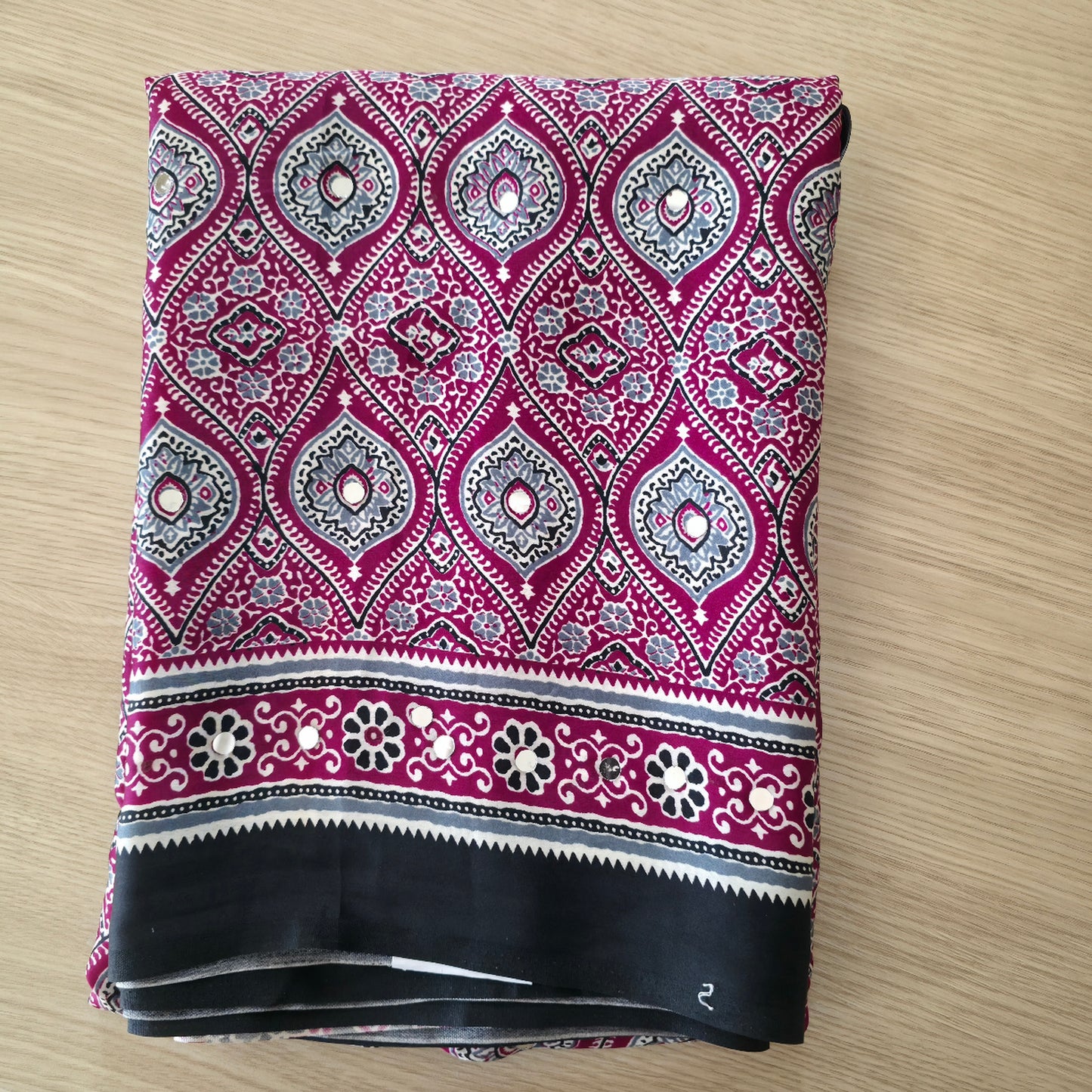 JD000123 Pure Modal Ajrakh Pink