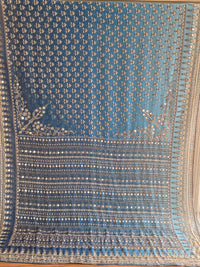 Georgette Saree with Real Mirror & Cutdana Work