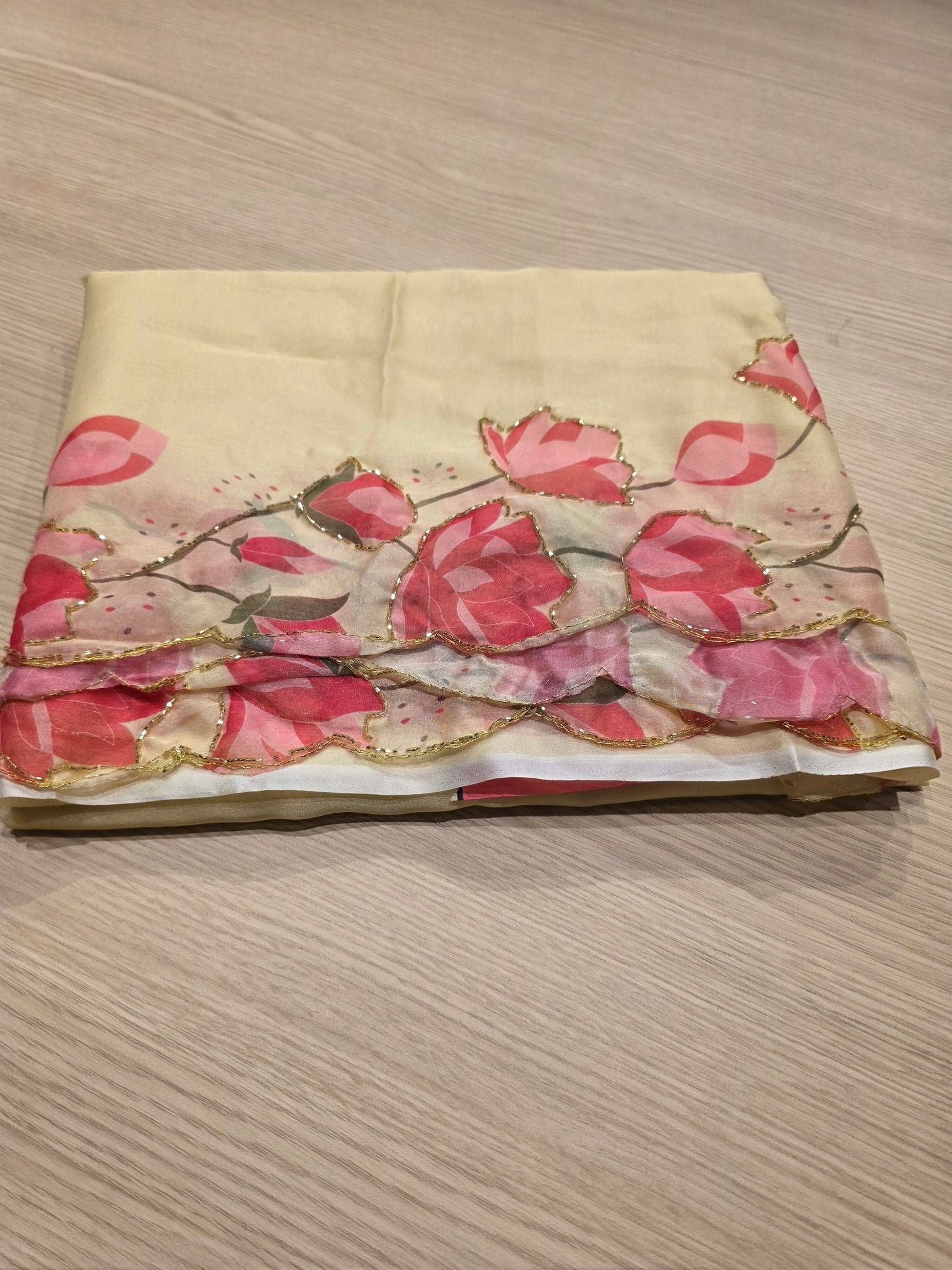 JD000493 Soft Organza - Lotus design