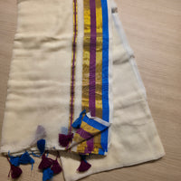 WB00048 Mulcotton Blue Gold border