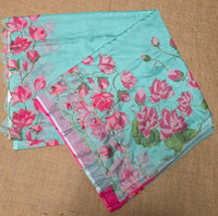 JD000491 Soft Organza with Lotus design