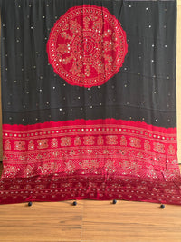 Modal Bandhini Mirror work