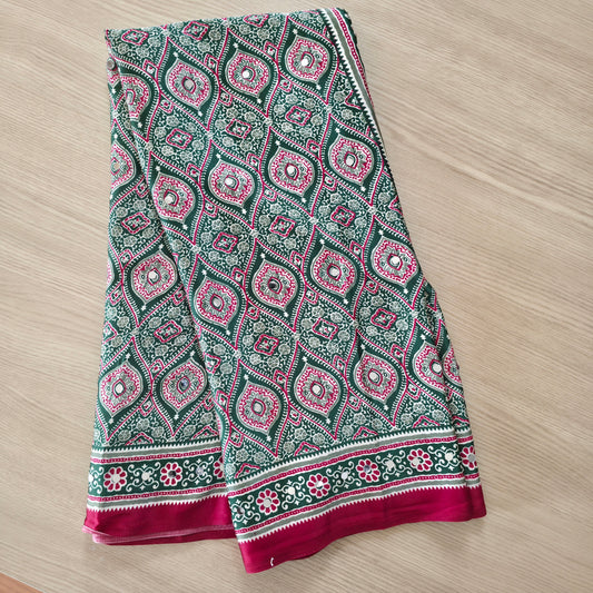 JD000121 Pure Modal Ajrakh Green